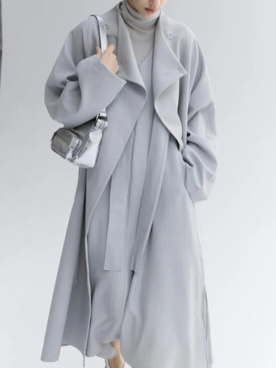 Tageechita Jackets & Blazers - Tageechita Japan SMOOTH FLARE LAPEL TRENCH. NWT